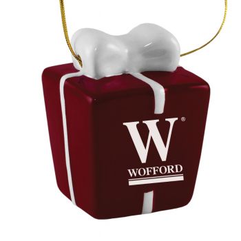 Ceramic Gift Box Shaped Holiday - Wofford Terriers