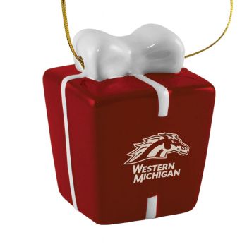 Ceramic Gift Box Shaped Holiday - Western Michigan Broncos