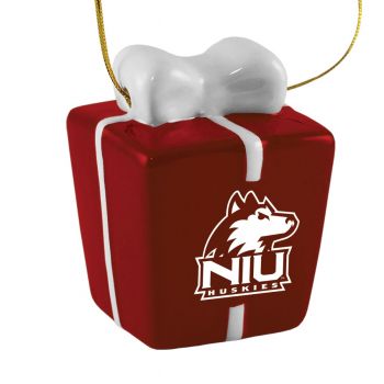 Ceramic Gift Box Shaped Holiday - NIU Huskies