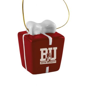Ceramic Gift Box Shaped Holiday - Boston University
