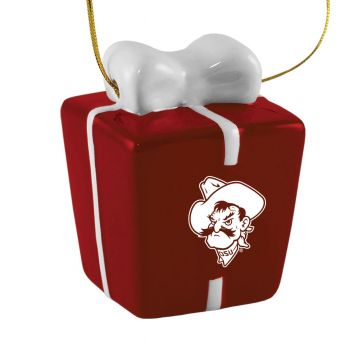 Ceramic Gift Box Shaped Holiday - Oklahoma State Bobcats