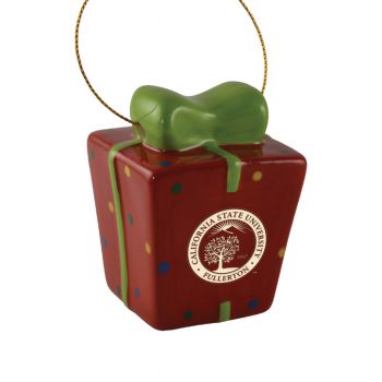 Ceramic Gift Box Shaped Holiday - Cal State Fullerton Titans