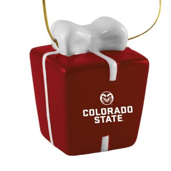 Ceramic Gift Box Shaped Holiday - Colorado State Rams