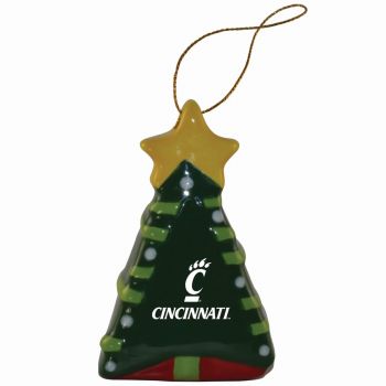 Ceramic Christmas Tree Shaped Ornament - Cincinnati Bearcats