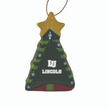 Ceramic Christmas Tree Shaped Ornament - Lincoln University Tigers