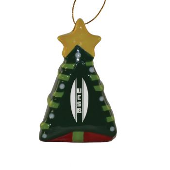 Ceramic Christmas Tree Shaped Ornament - UCSB Gauchos