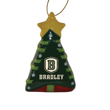 Ceramic Christmas Tree Shaped Ornament - Bradley Braves