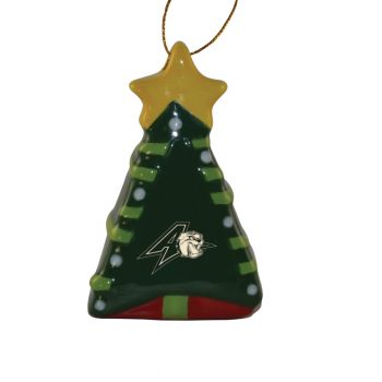 Ceramic Christmas Tree Shaped Ornament - UNC Asheville Bulldogs