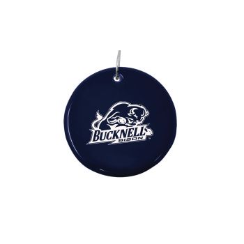Ceramic Disk Holiday Ornament - Bucknell Bison