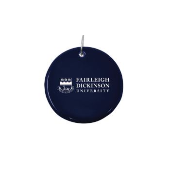 Ceramic Disk Holiday Ornament - Farleigh Dickinson Knights