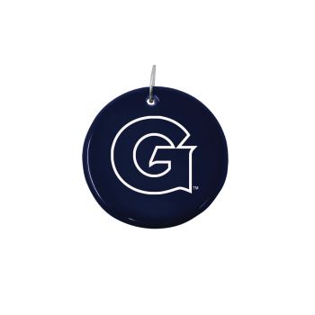 Ceramic Disk Holiday Ornament - Georgetown Hoyas