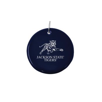 Ceramic Disk Holiday Ornament - Jackson State Tigers