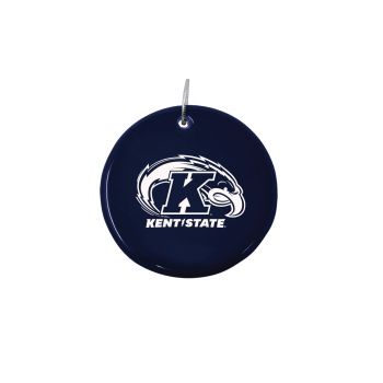 Ceramic Disk Holiday Ornament - Kent State Eagles