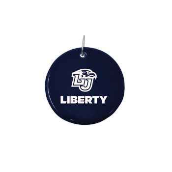 Ceramic Disk Holiday Ornament - Liberty Flames