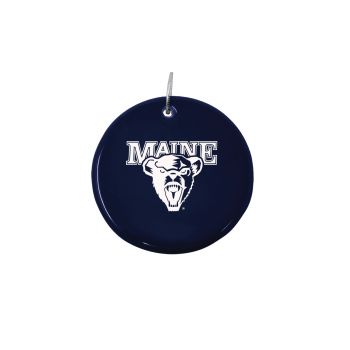 Ceramic Disk Holiday Ornament - Maine Bears