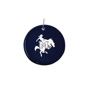 Ceramic Disk Holiday Ornament - McNeese State Cowboys
