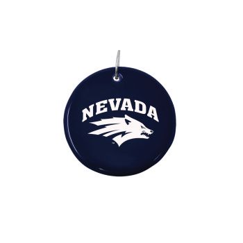 Ceramic Disk Holiday Ornament - Nevada Wolf Pack