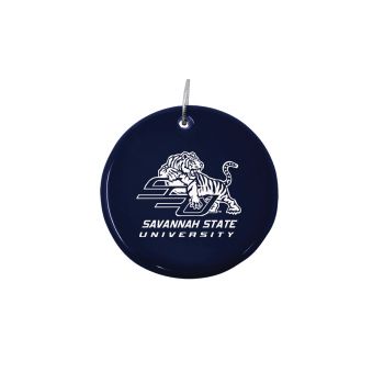 Ceramic Disk Holiday Ornament - Savannah State Tigers