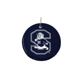 Ceramic Disk Holiday Ornament - South Carolina State Bulldogs