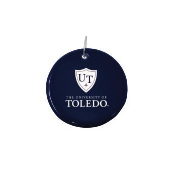 Ceramic Disk Holiday Ornament - Toledo Rockets