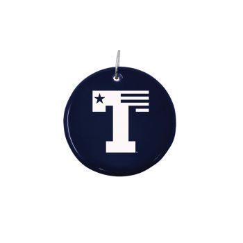 Ceramic Disk Holiday Ornament - UT Tyler Patriots