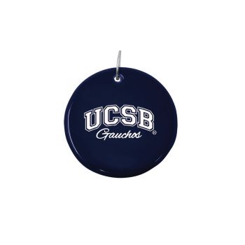 Ceramic Disk Holiday Ornament - UCSB Gauchos