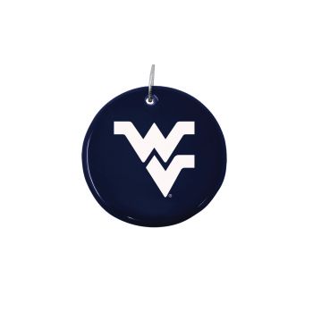 Ceramic Disk Holiday Ornament - West Virginia Mountaineers
