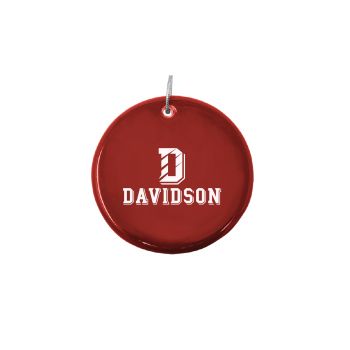 Ceramic Disk Holiday Ornament - Davidson Wildcats