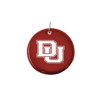 Ceramic Disk Holiday Ornament - Denver Pioneers