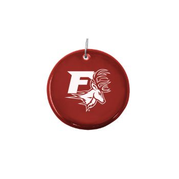 Ceramic Disk Holiday Ornament - Fairfield Stags