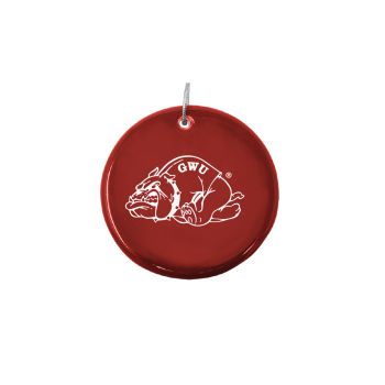 Ceramic Disk Holiday Ornament - Gardner-Webb Bulldogs