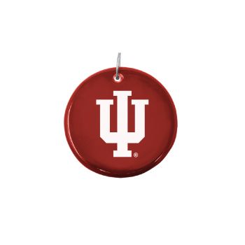 Ceramic Disk Holiday Ornament - Indiana Hoosiers