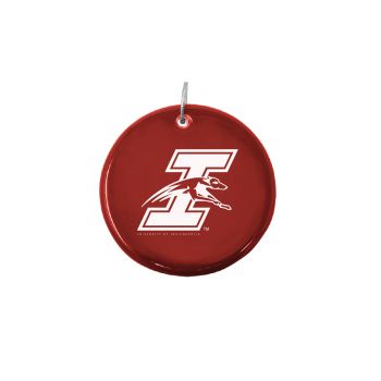Ceramic Disk Holiday Ornament - Indianapolis Greyhounds