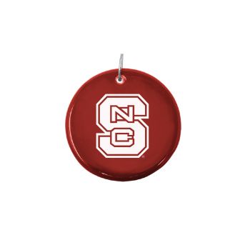 Ceramic Disk Holiday Ornament - North Carolina State Wolf Pack