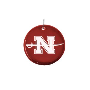 Ceramic Disk Holiday Ornament - Nicholls State Colonials