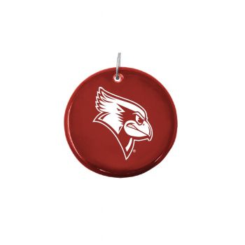 Ceramic Disk Holiday Ornament - Illinois State Red Birds