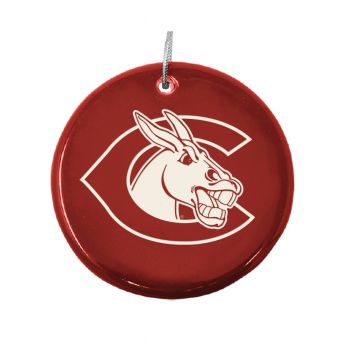 Ceramic Disk Holiday Ornament - UCM Mules