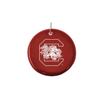 Ceramic Disk Holiday Ornament - South Carolina Gamecocks