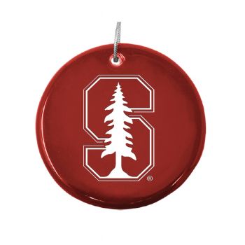 Ceramic Disk Holiday Ornament - Stanford Cardinals