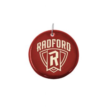 Ceramic Disk Holiday Ornament - Radford Highlanders