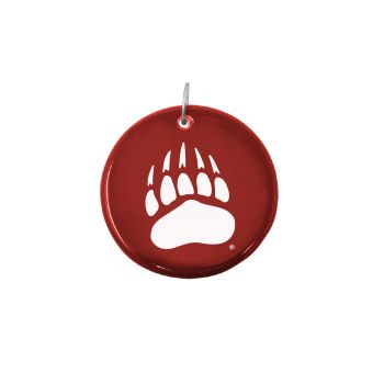 Ceramic Disk Holiday Ornament - Montana Grizzlies