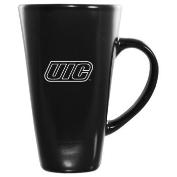 16 oz Square Ceramic Coffee Mug - UIC Flames