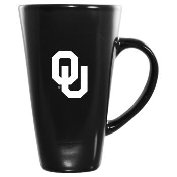 16 oz Square Ceramic Coffee Mug - Oklahoma Sooners