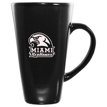 16 oz Square Ceramic Coffee Mug - Miami RedHawks