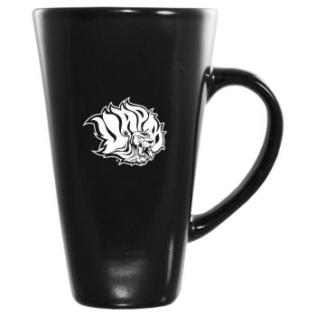 16 oz Square Ceramic Coffee Mug - Arkansas Pine Bluff Golden Lions