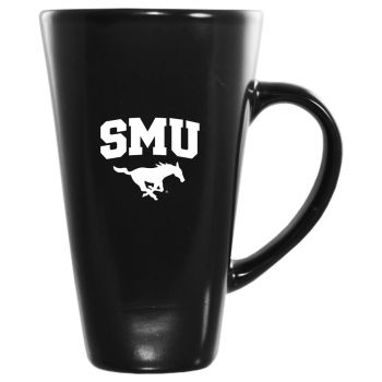16 oz Square Ceramic Coffee Mug - SMU Mustangs