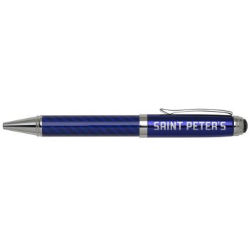Carbon Fiber Ballpoint Twist Pen - St. Peter's Peacocks