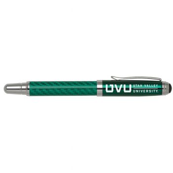 Carbon Fiber Rollerball Twist Pen - UVU Wolverines