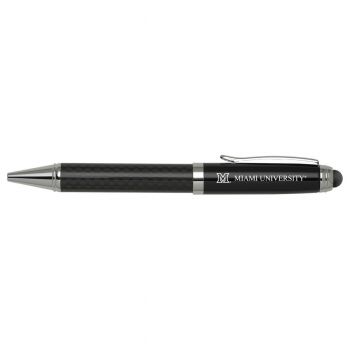 Carbon Fiber Ballpoint Stylus Pen - Miami RedHawks