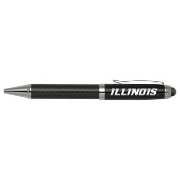 Carbon Fiber Ballpoint Stylus Pen - Illinois Fighting Illini